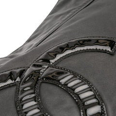 Calfskin Modern Chain Rhodoid Hobo