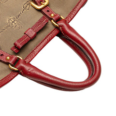 Canvas Canapa Logo Bow Satchel
