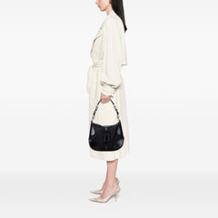 Leather Trimmed Tessuto Hobo