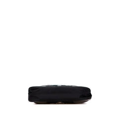Leather Trimmed Tessuto Hobo