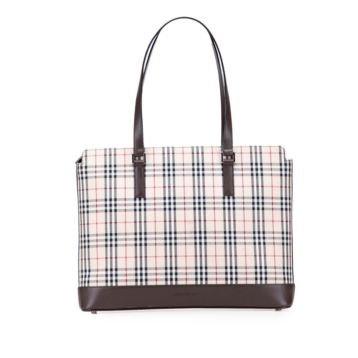 House Check Canvas Tote