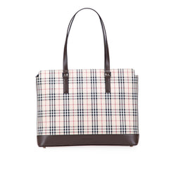 House Check Canvas Tote