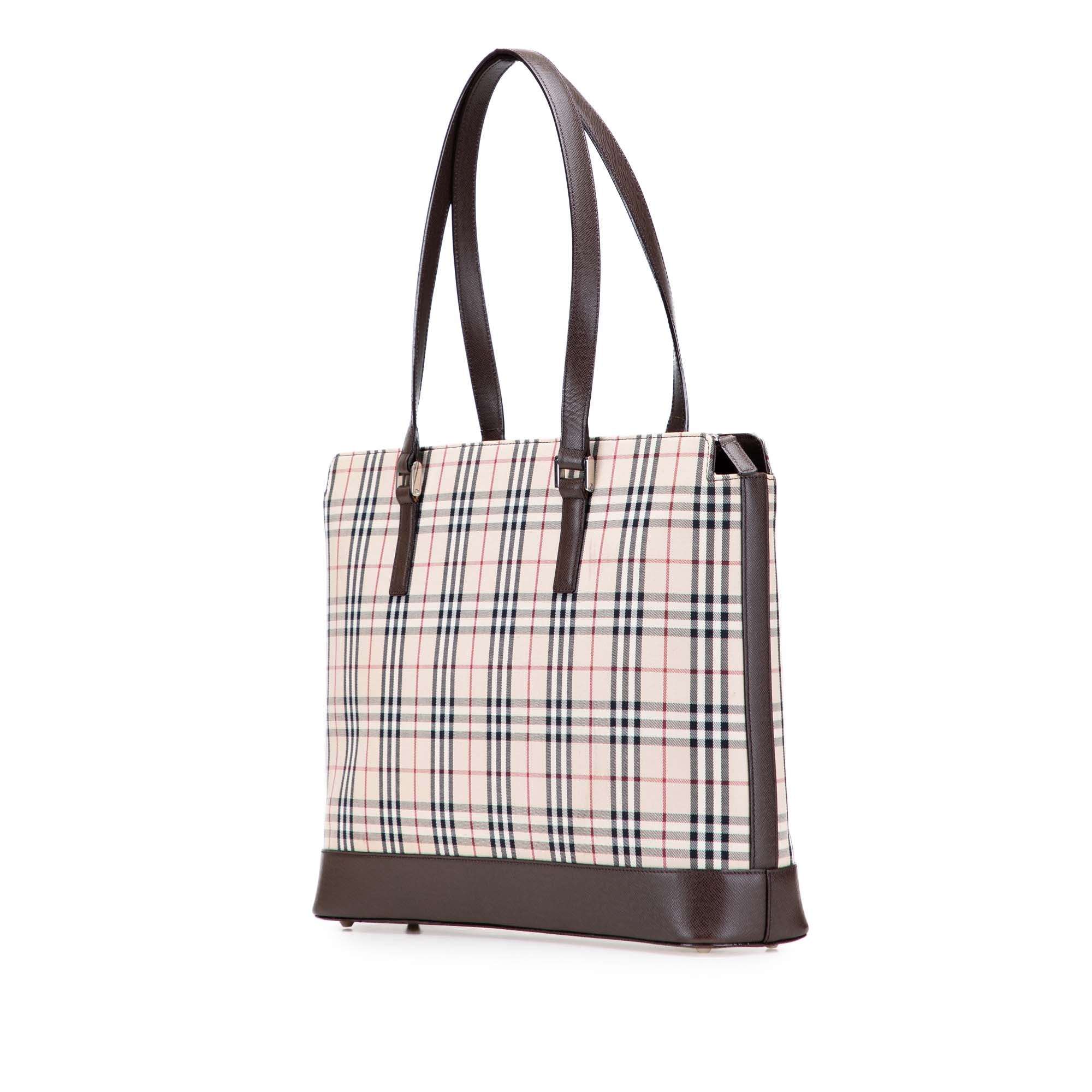 House Check Canvas Tote