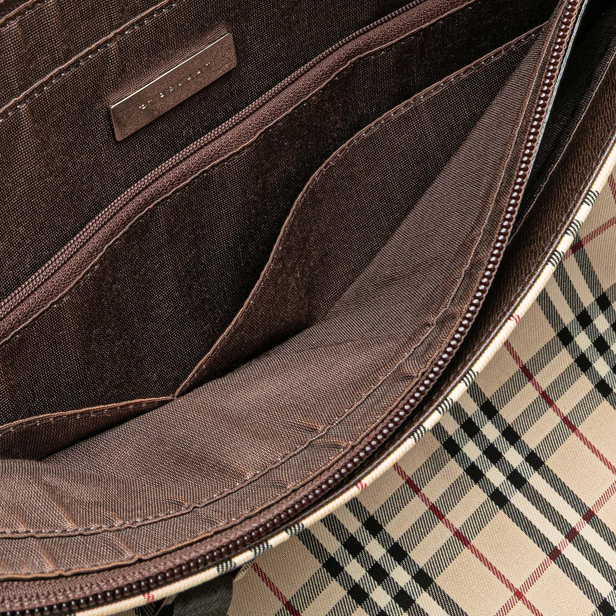 House Check Canvas Tote