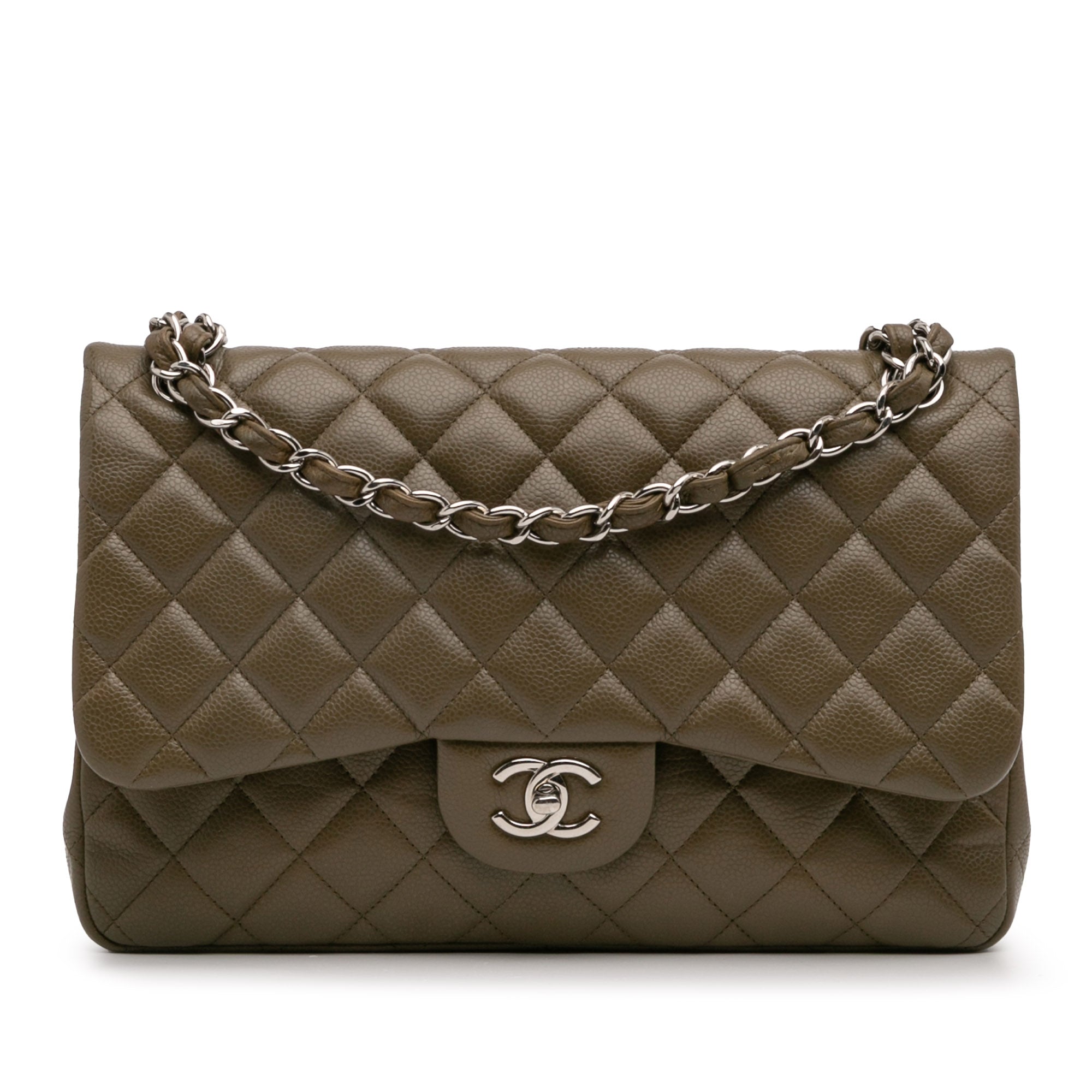 Jumbo Classic Caviar Double Flap
