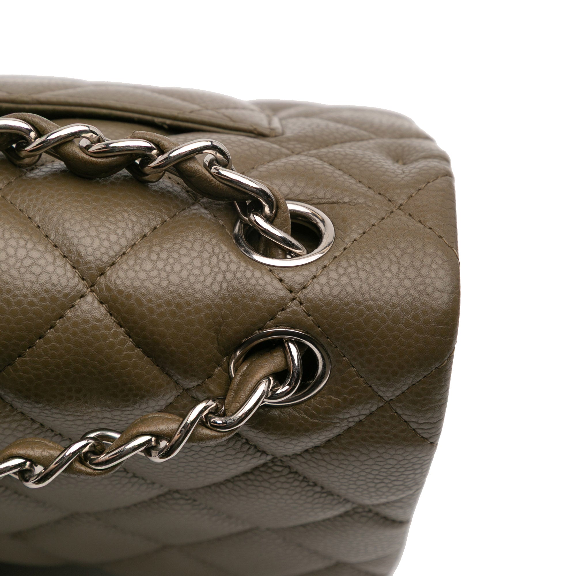 Jumbo Classic Caviar Double Flap