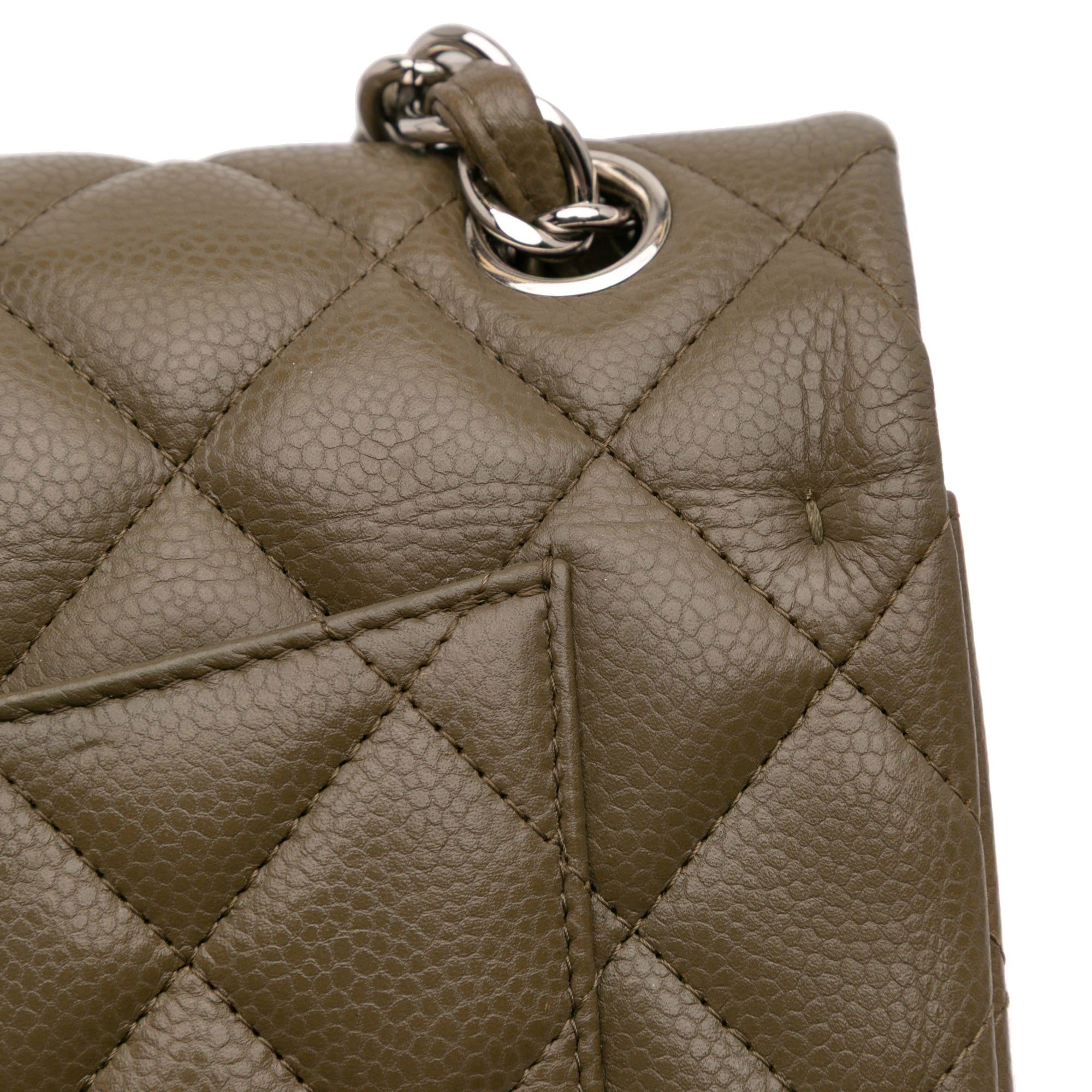 Jumbo Classic Caviar Double Flap