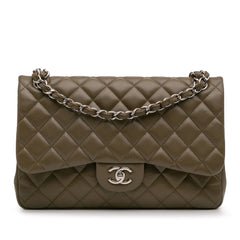 Jumbo Classic Caviar Double Flap