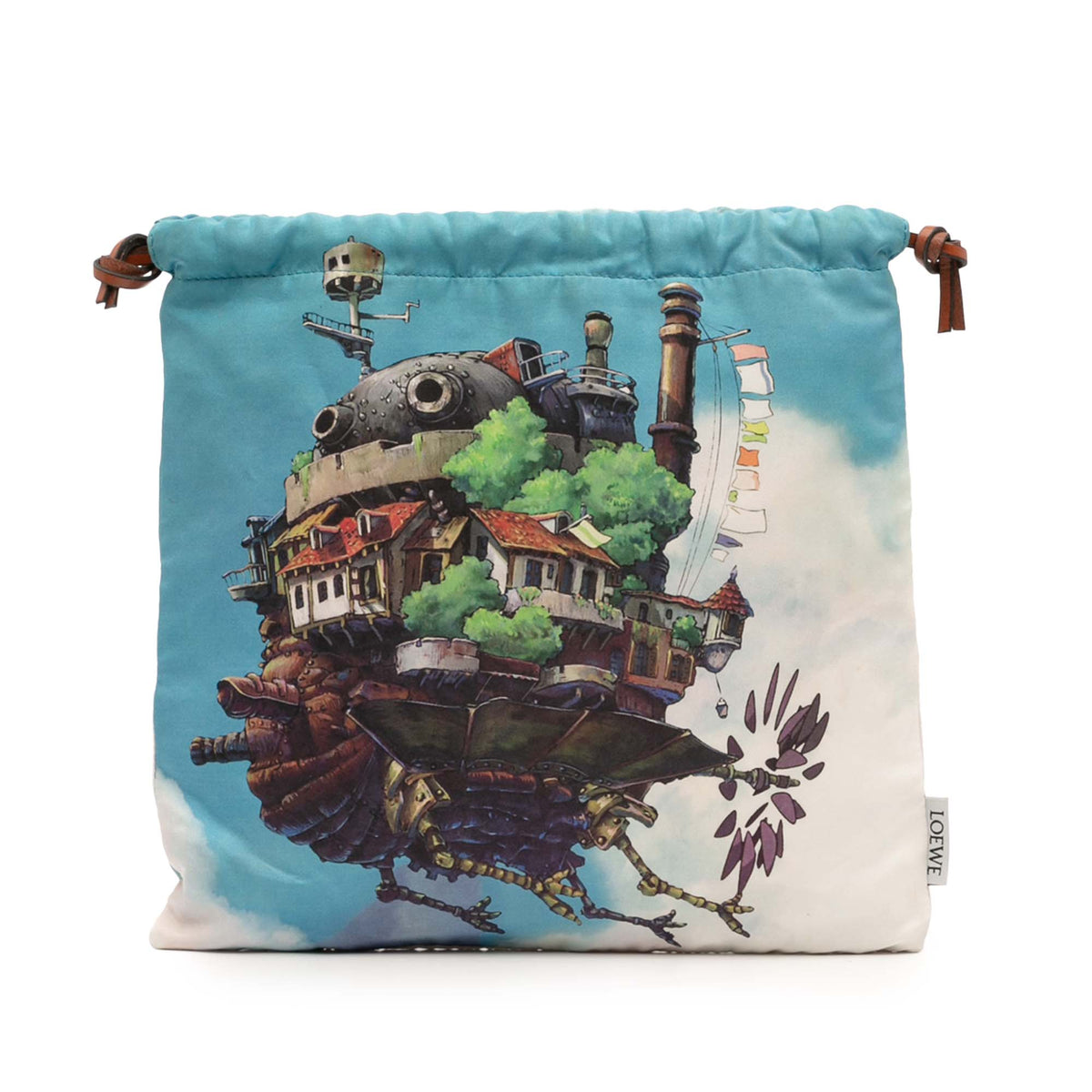 Studio Ghibli Howls Moving Castle Canvas Drawstring Pouch