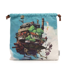 Studio Ghibli Howls Moving Castle Canvas Drawstring Pouch