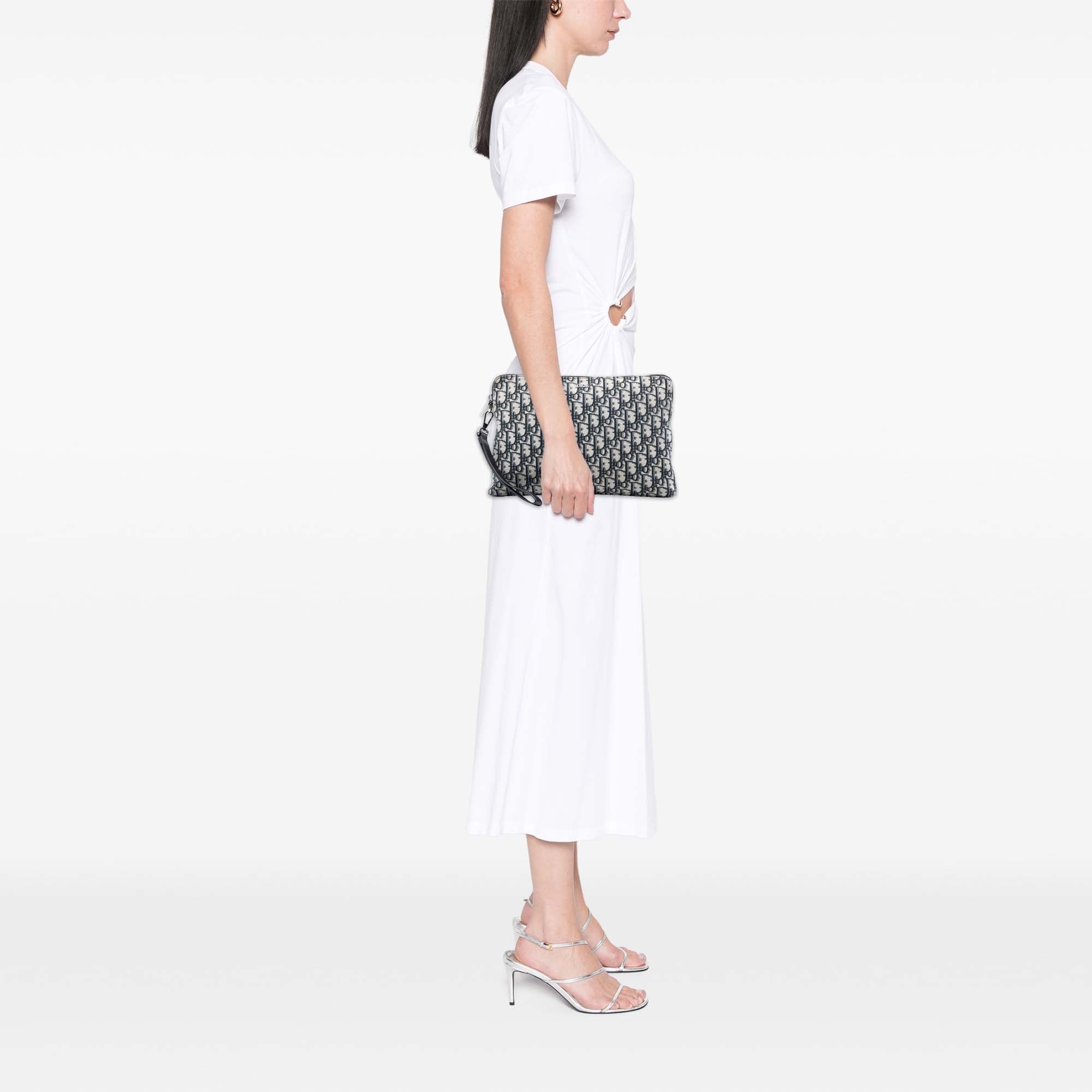 Oblique Canvas Pouch