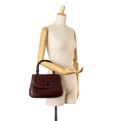 Calfskin Bamboo Handbag