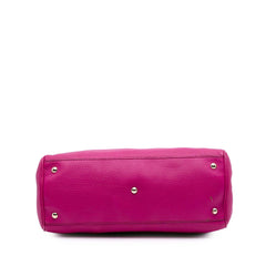 Medium Calfskin Bamboo Shopper Satchel