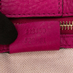 Medium Calfskin Bamboo Shopper Satchel