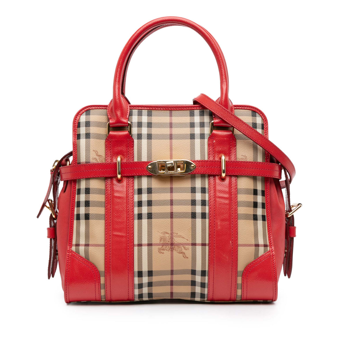 Haymarket Check Coated Canvas Minford Portrait Satchel