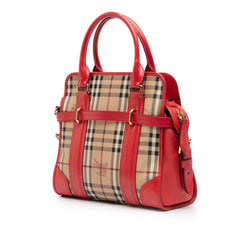 Haymarket Check Coated Canvas Minford Portrait Satchel