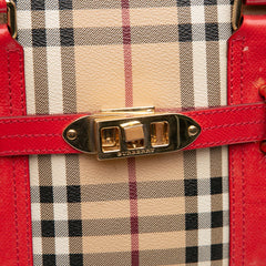Haymarket Check Coated Canvas Minford Portrait Satchel