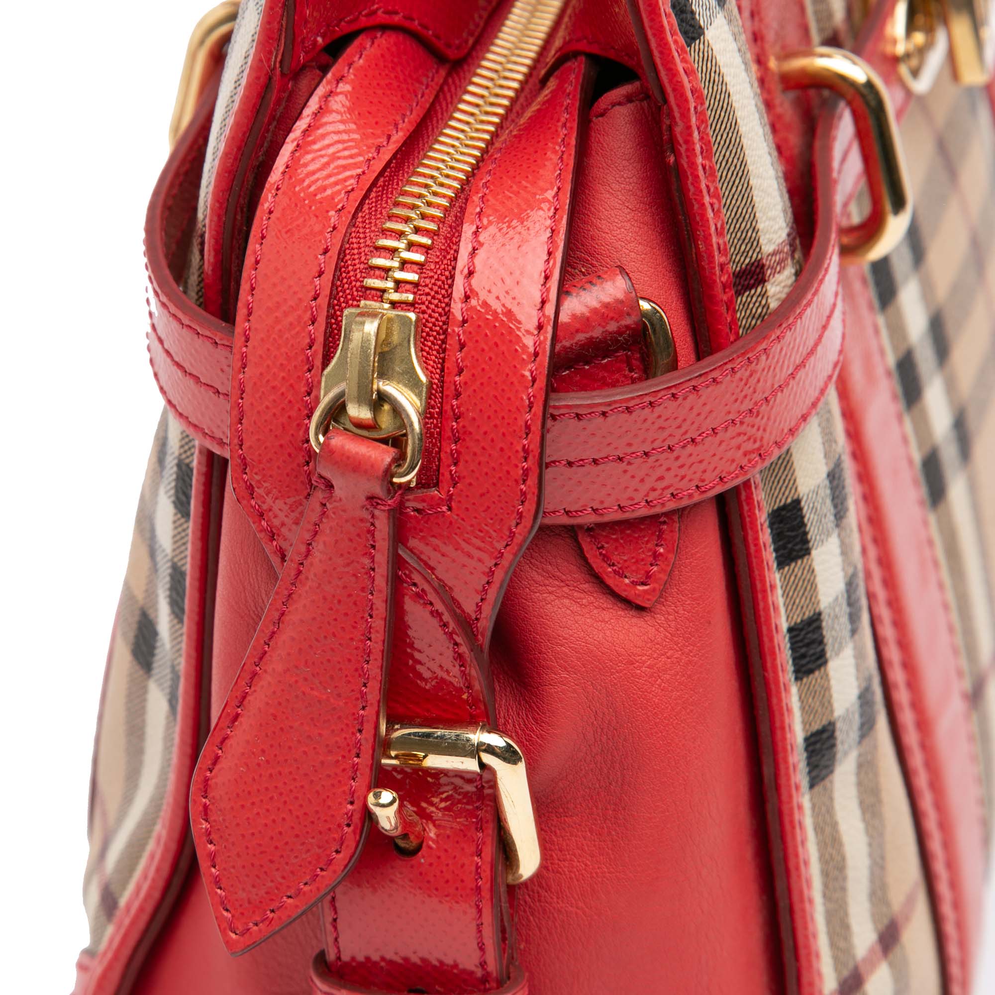 Haymarket Check Coated Canvas Minford Portrait Satchel