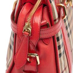 Haymarket Check Coated Canvas Minford Portrait Satchel