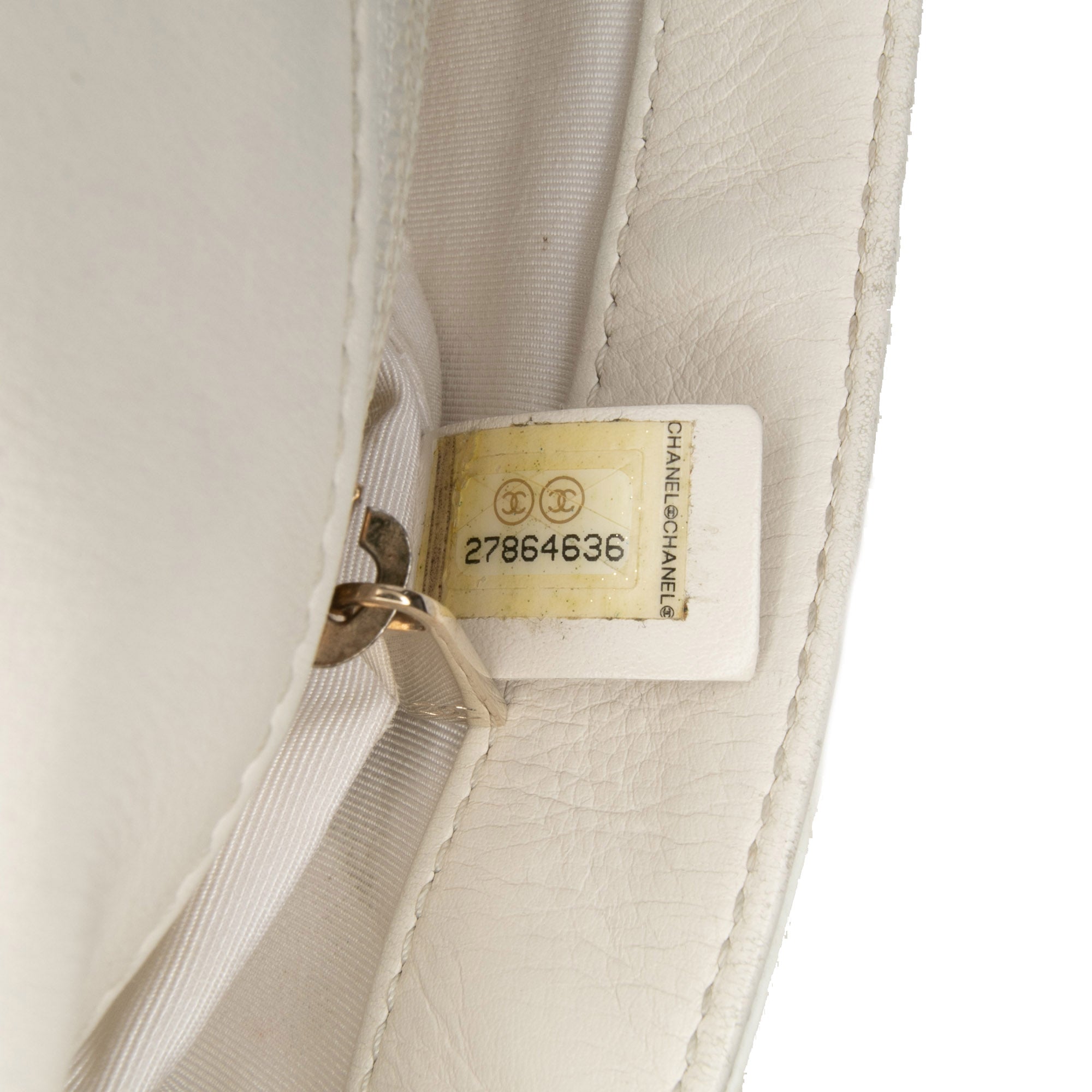 Medium Stitched Calfskin Covered CC Flap