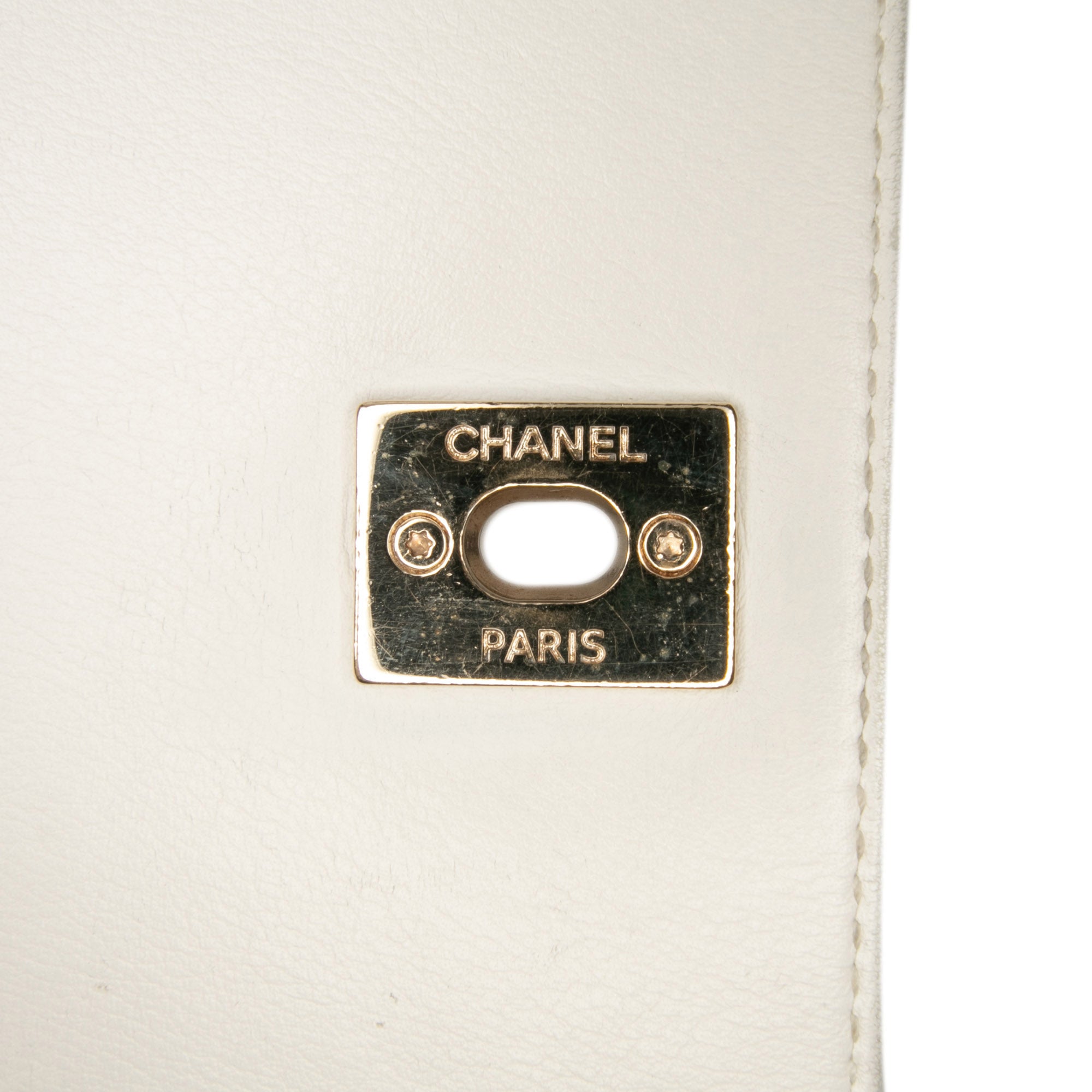 Medium Stitched Calfskin Covered CC Flap