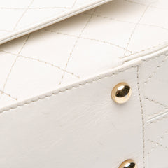 Medium Stitched Calfskin Covered CC Flap