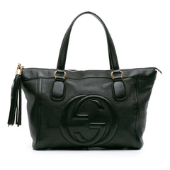 Small Leather Soho Working Tote
