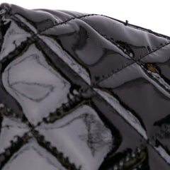 CC Quilted Patent Cosmetic Pouch