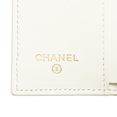 CC Quilted Caviar Trifold Flap Wallet