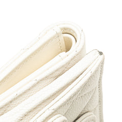 CC Quilted Caviar Trifold Flap Wallet