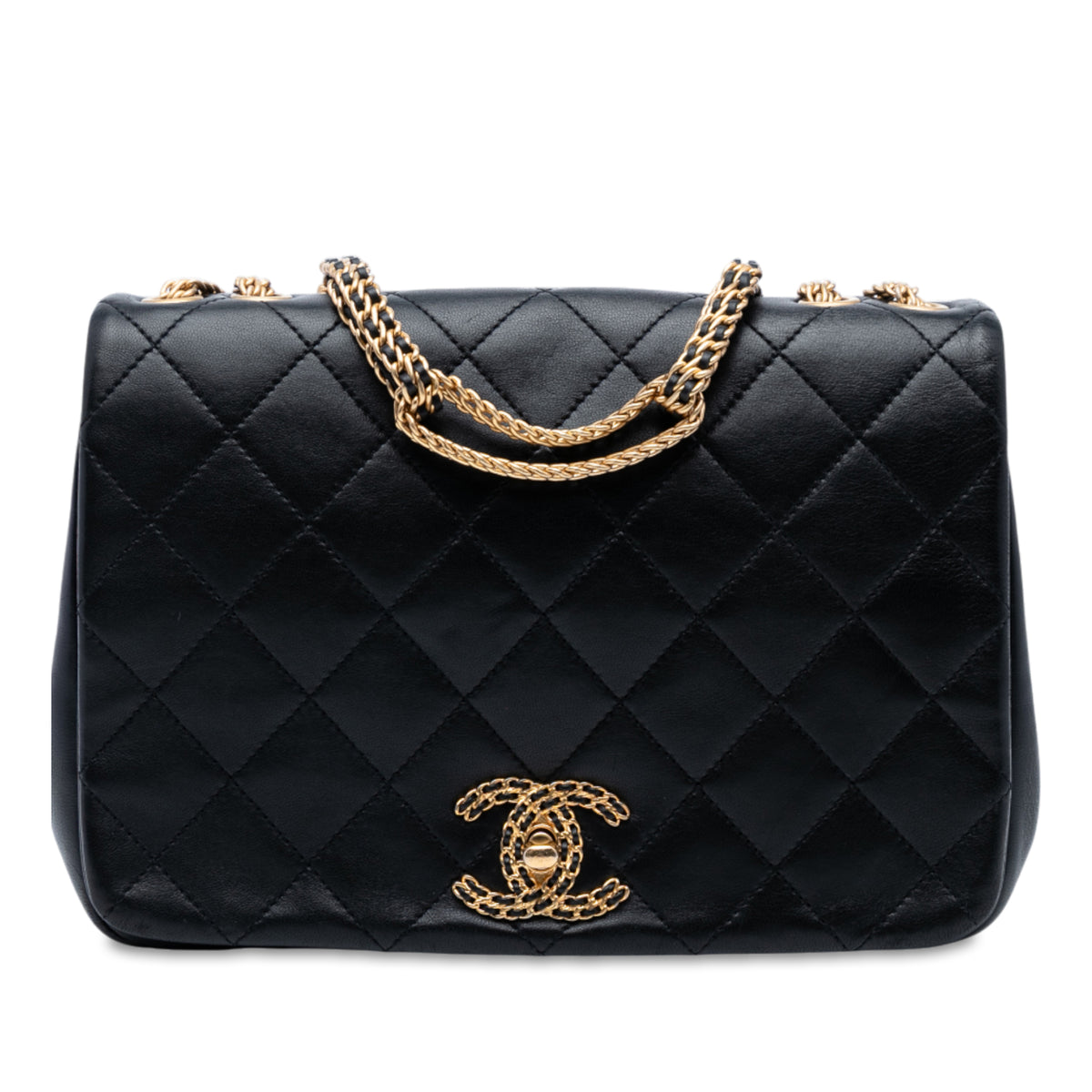 Quilted Lambskin On And On Chain Flap