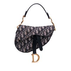 Mini Oblique Canvas Saddle Bag