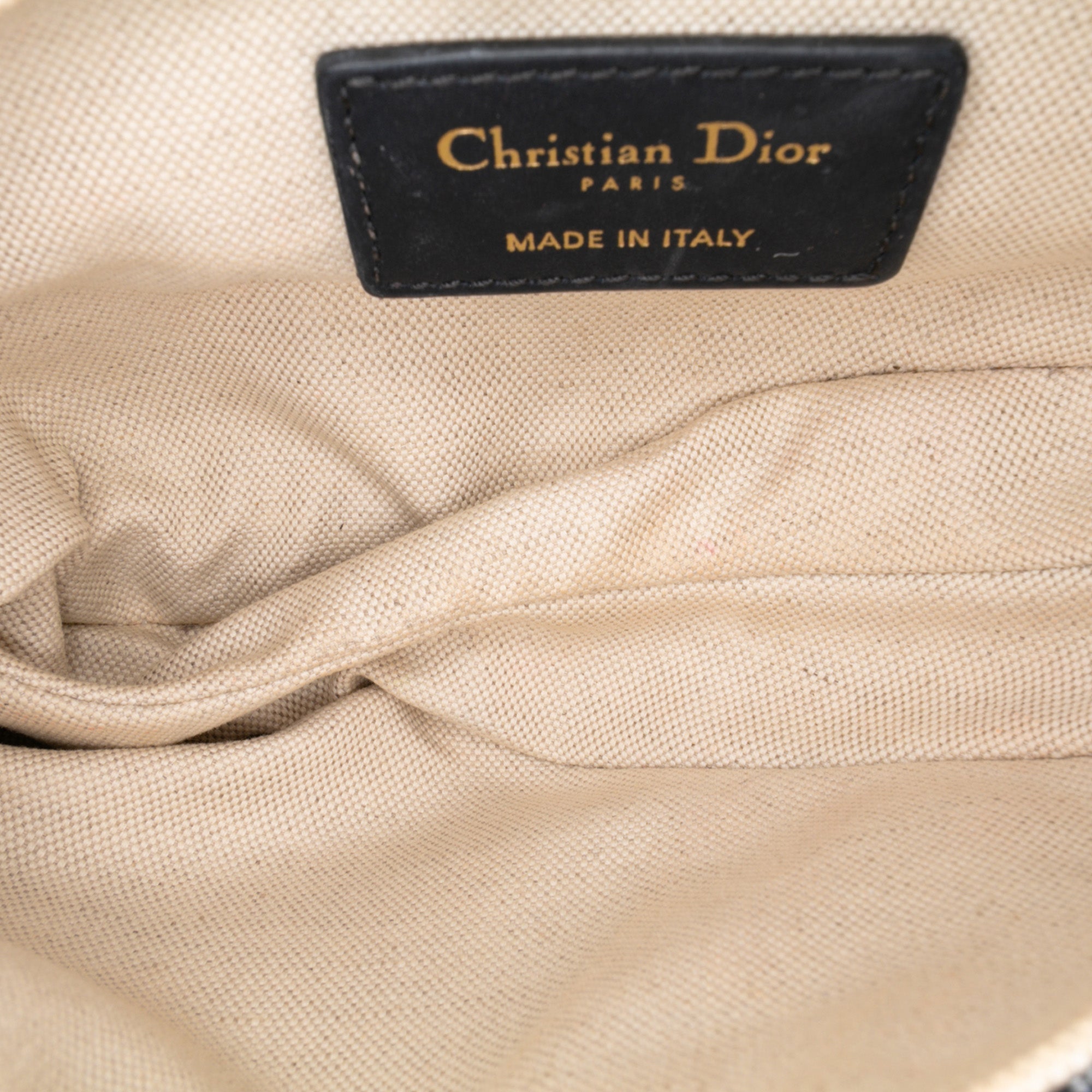 Mini Oblique Canvas Saddle Bag