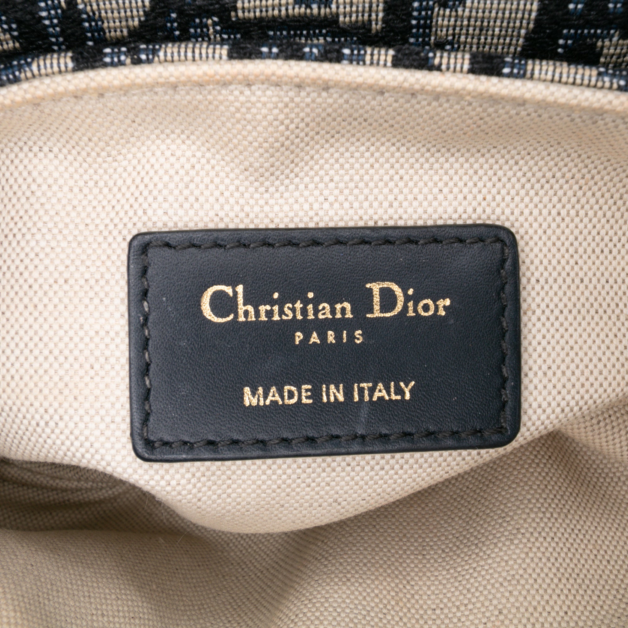 Mini Oblique Canvas Saddle Bag