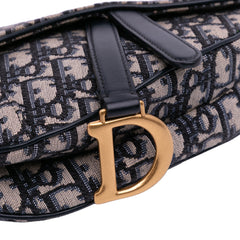 Mini Oblique Canvas Saddle Bag