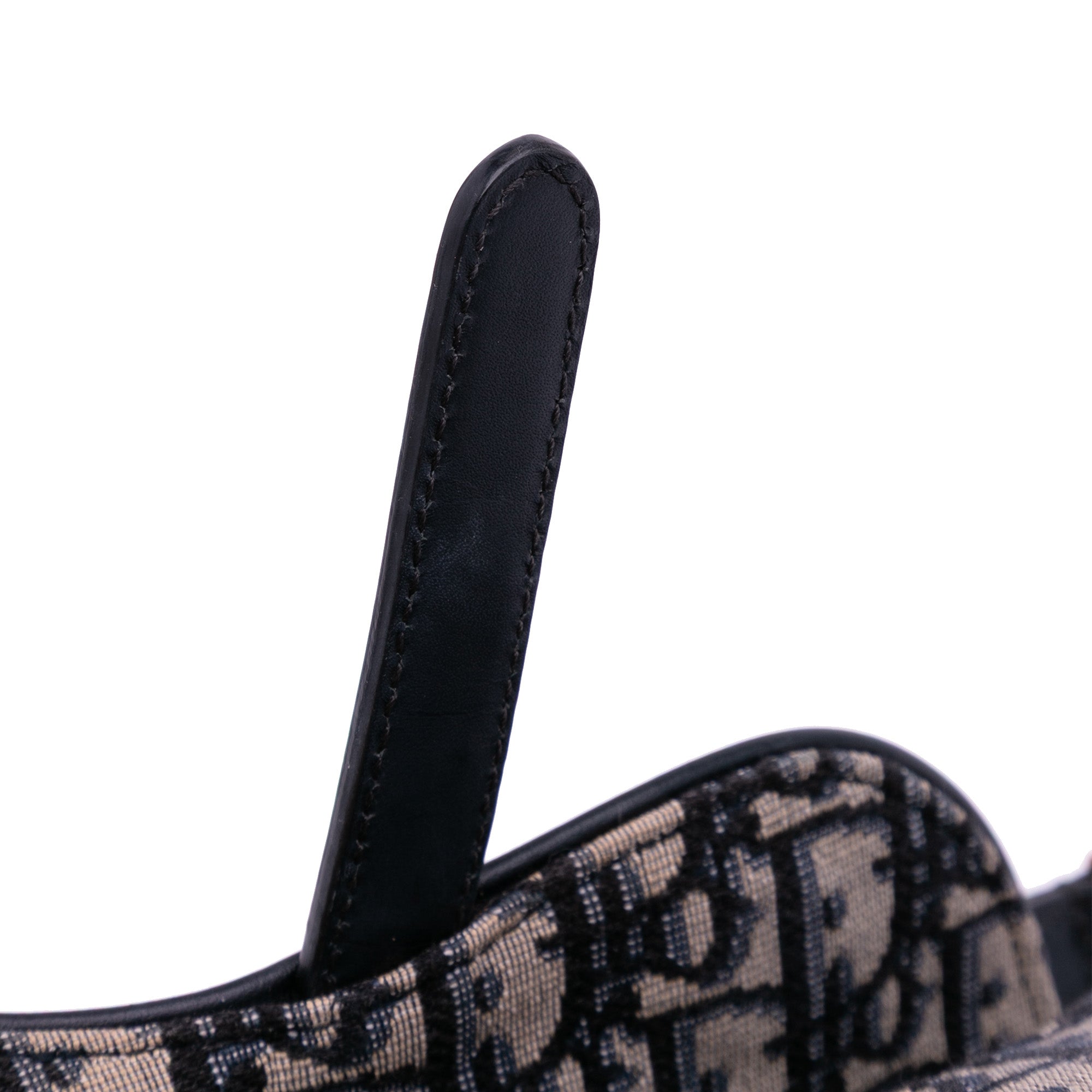 Mini Oblique Canvas Saddle Bag