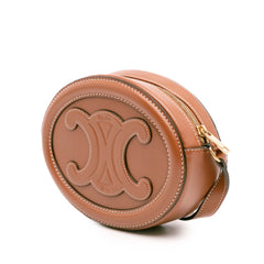 Small Calfskin Cuir Triomphe Oval Crossbody