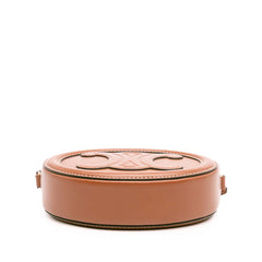 Small Calfskin Cuir Triomphe Oval Crossbody
