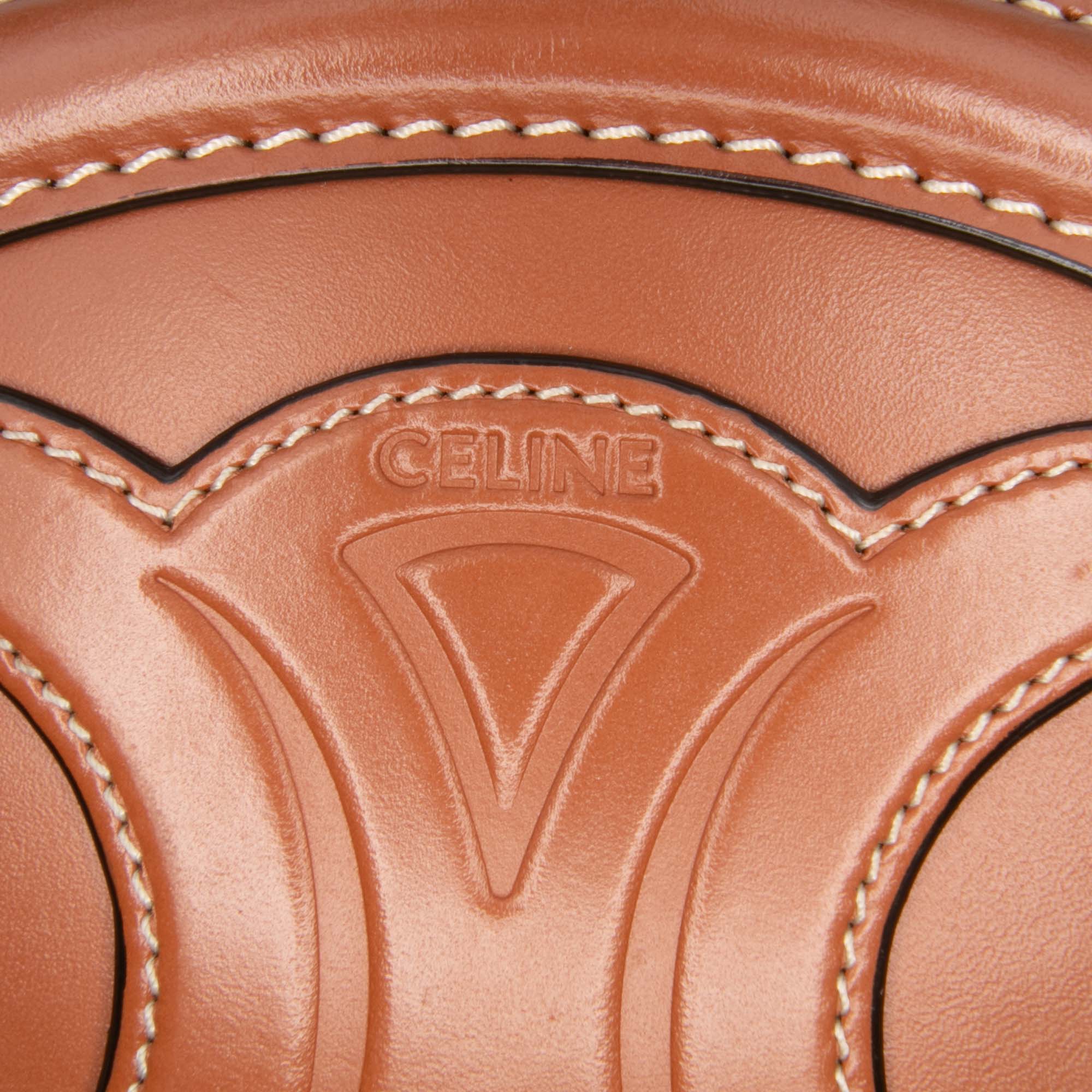 Small Calfskin Cuir Triomphe Oval Crossbody
