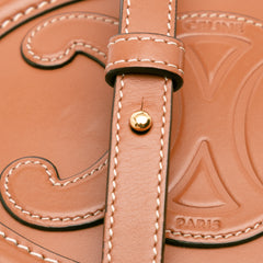 Small Calfskin Cuir Triomphe Oval Crossbody