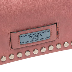 Glace Calf Studded Etiquette Flap Crossbody