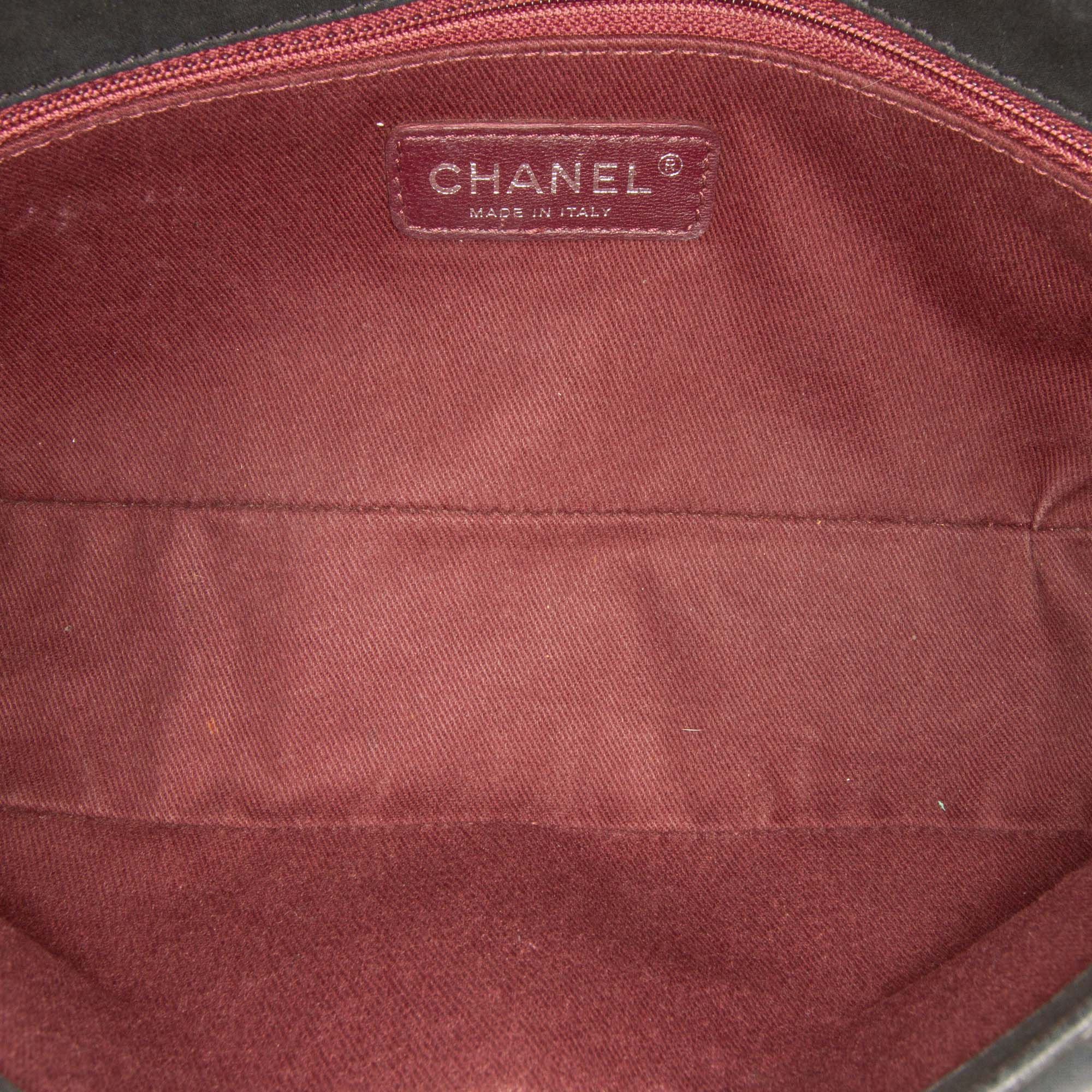 Chocolate Bar Iridescent Calfskin Bubble Flap