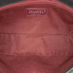 Chocolate Bar Iridescent Calfskin Bubble Flap