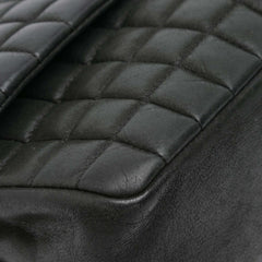 Chocolate Bar Iridescent Calfskin Bubble Flap