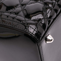 Large Patent Cannage Lady Dior