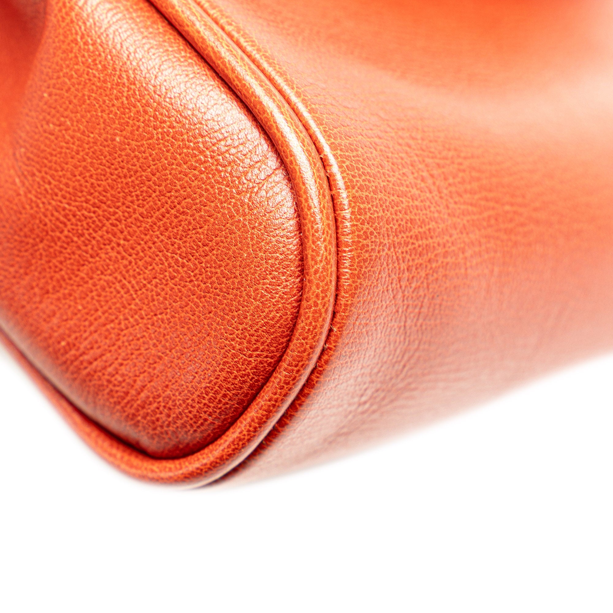 Leather Velazquez Twist Clutch