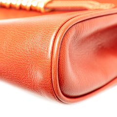 Leather Velazquez Twist Clutch