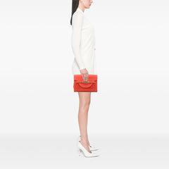 Leather Velazquez Twist Clutch