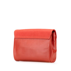 Leather Velazquez Twist Clutch