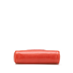 Leather Velazquez Twist Clutch
